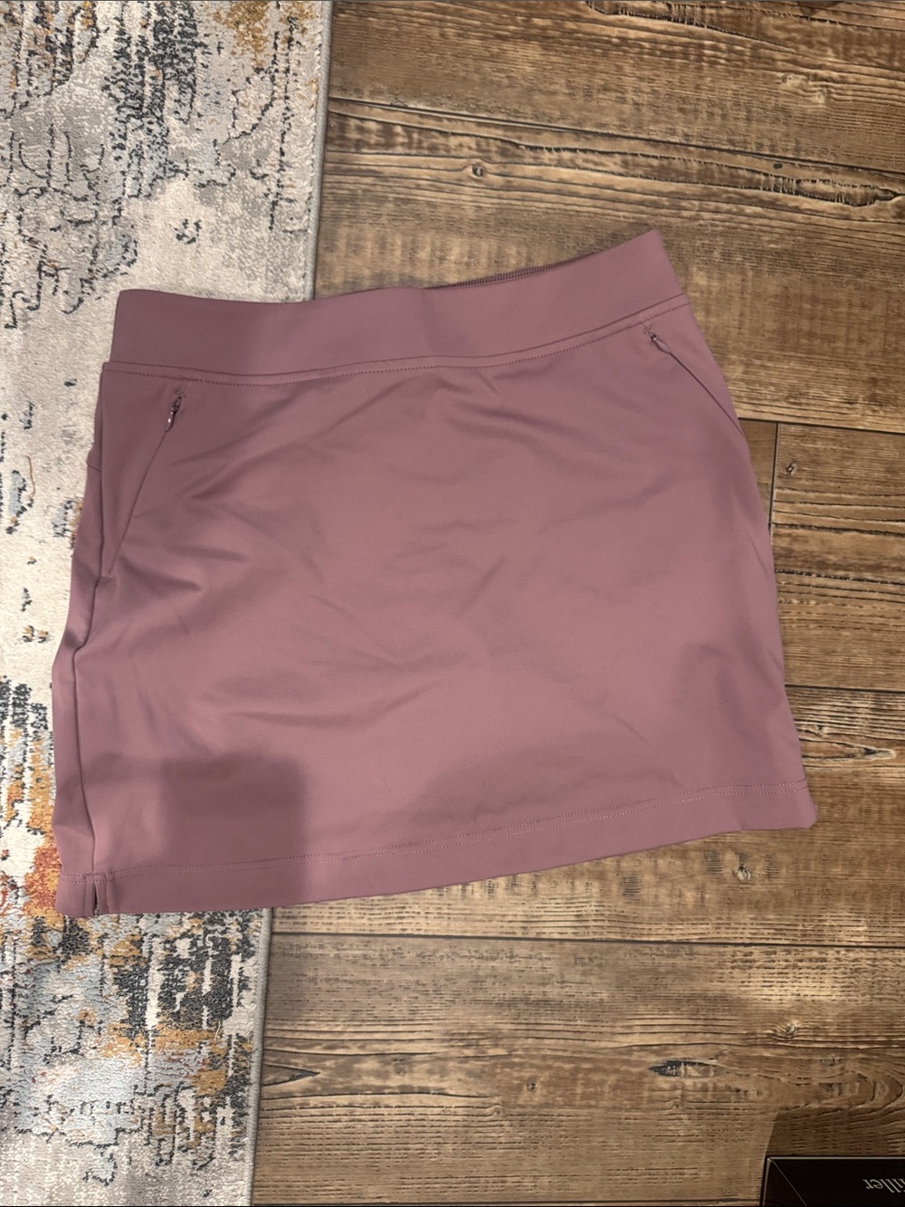 Mauve Athletic Skort with Zip Pockets